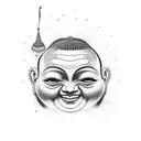 laughing Buddha  tattoo design idea