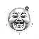 laughing Buddha  tattoo design idea