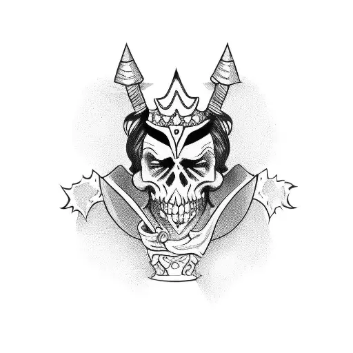 court jester  tattoo design idea