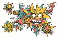 Lisa Simpson tattoo design idea
