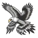 eagle wing tattoo design idea