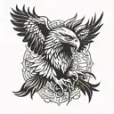 eagle wing tattoo design idea