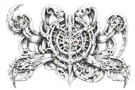 Collarbone tattoo design idea