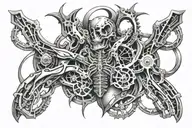 Collarbone tattoo design idea