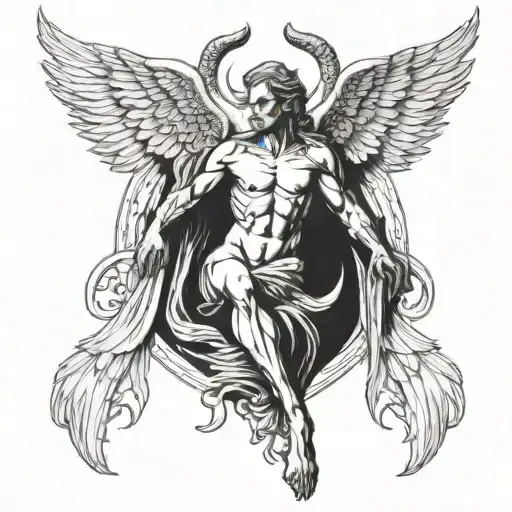 lucifer Angel tattoo design idea