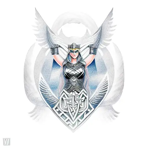 Valkyrie, norse mythology  tattoo design idea