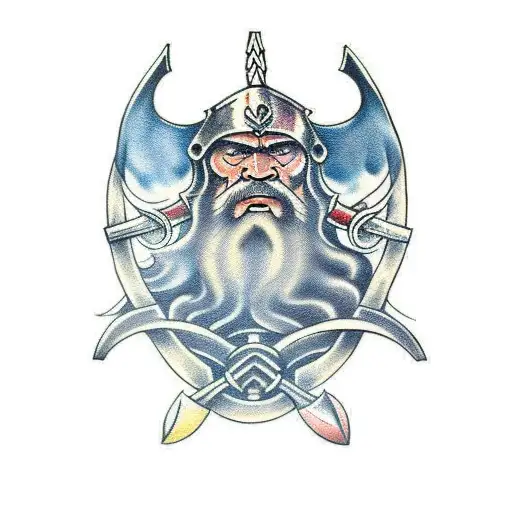 viking, norse mythology tattoo design idea