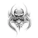 faceless, death Angel, dark tattoo design idea