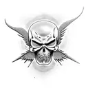 faceless, death Angel, dark tattoo design idea