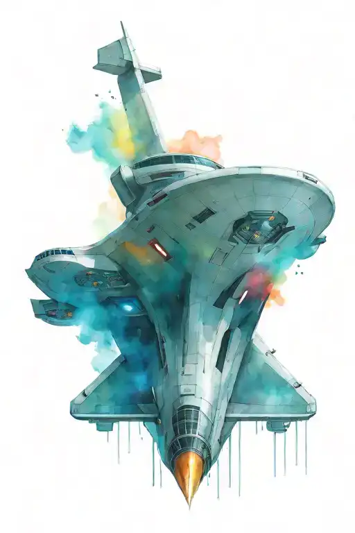 star trek enterprise ship tattoo design idea