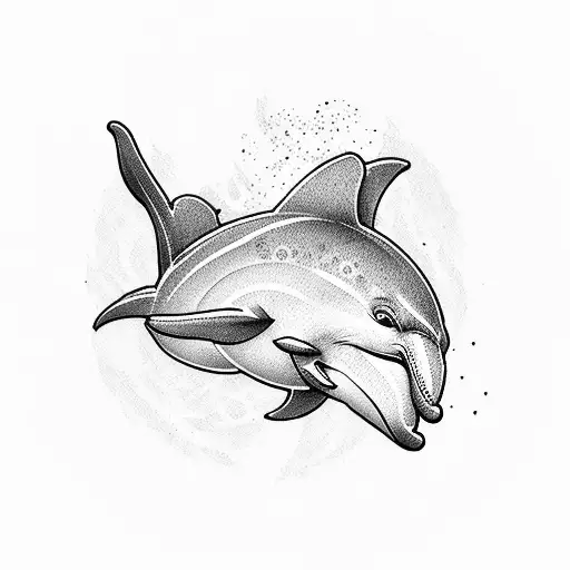 Dolphin tattoo design idea