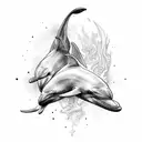 Dolphin tattoo design idea