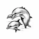Dolphin tattoo design idea