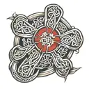 celtic cross tattoo design idea