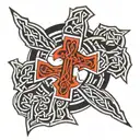 celtic cross tattoo design idea