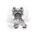 Foo Dog tattoo design idea