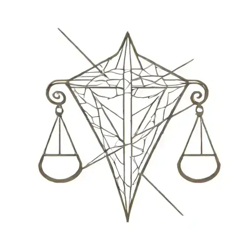 Justice & Diamond shaped tattoo tattoo design idea