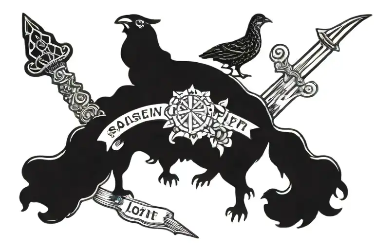 psalm 27:1 tattoo design idea