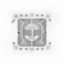 A soccer field with the number 31 marked on the yard lines tattoo design idea