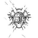 A soccer player with the number 31 incorporated into the design tattoo design idea