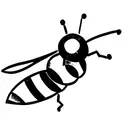 Honey Bee, simple tattoo design idea
