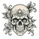 skull tattoo design idea