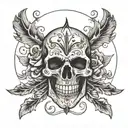 skull tattoo design idea