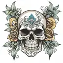 skull tattoo design idea