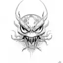 marvels venom symboite  tattoo design idea