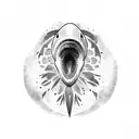 shark  skull tattoo design idea