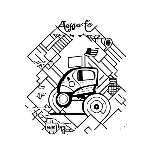 the other side of the door, August and getaway car Taylor Swift inspired, postage stamp tattoo design idea