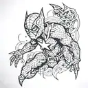 marvel comics tattoo design idea