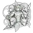 marvel comics tattoo design idea