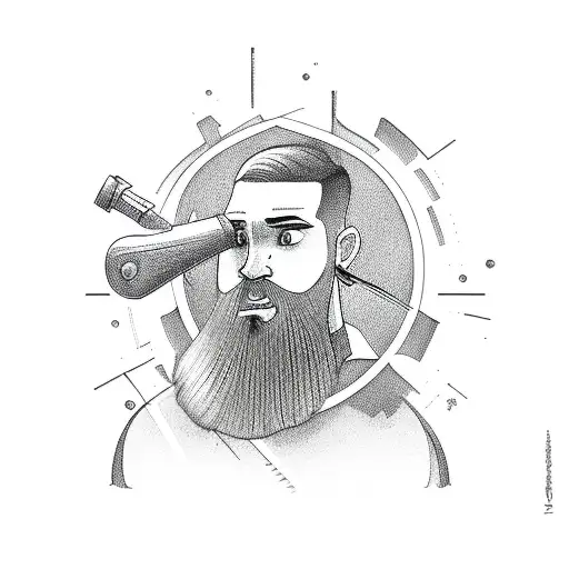 barber  tattoo design idea