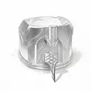 thor's hammer tattoo design idea