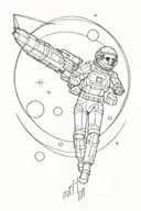 interstellar movie tattoo design idea