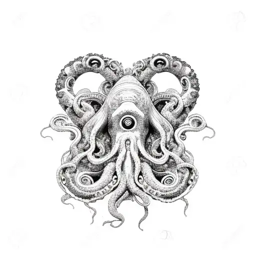 tentacle tattoo design idea