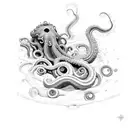 tentacle tattoo design idea