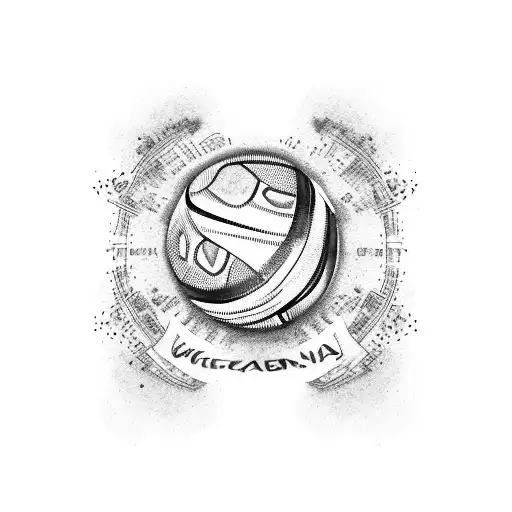 world cup with the Argentina flag and three stars tattoo design idea