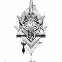 arco e flecha  tattoo design idea