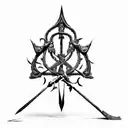 arco e flecha  tattoo design idea