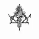 arco e flecha  tattoo design idea