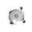 death star tattoo design idea