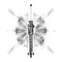 light saber tattoo design idea