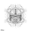 light saber tattoo design idea