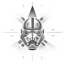 light saber tattoo design idea