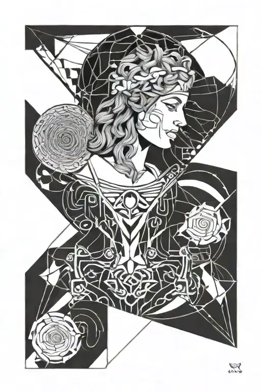 Greek god Dorothea, date of birth of my daughter called "Doris" is 28 oktober 2020  tattoo design idea