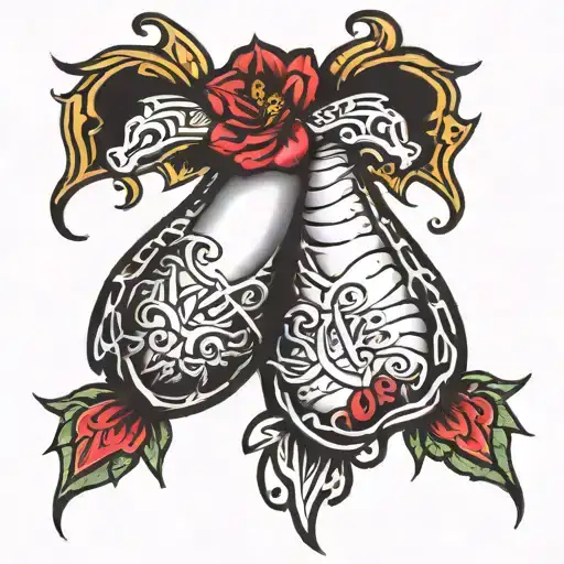 fuck love heand  tattoo design idea