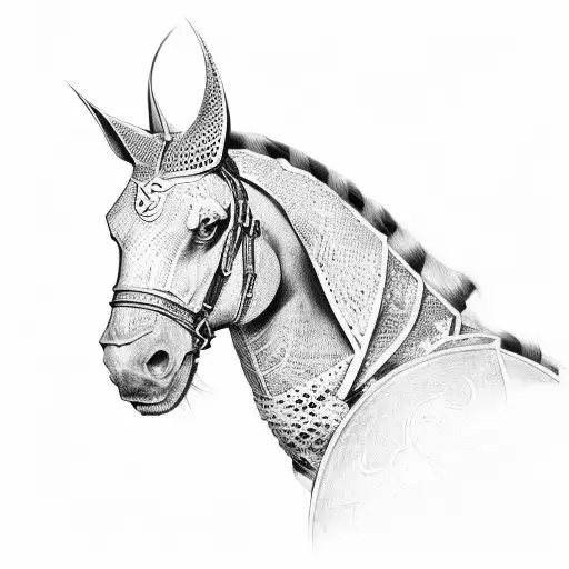 knight tattoo design idea