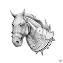 knight tattoo design idea